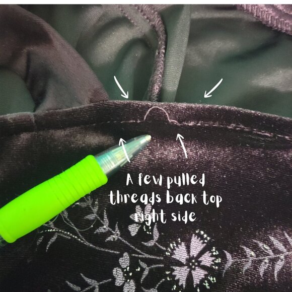 Vtg Y2k Whimsigoth Metallic Floral Velvet Halter Maxi Dress Plum CDC 8 - Picture 15 of 16